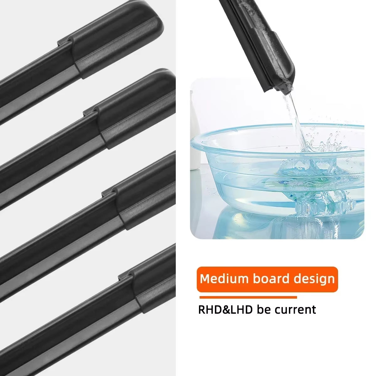 For Honda S2000 Spirior Stream Front Windshield Wiper General Motors Multifunctional Double Rubber Car Accessories