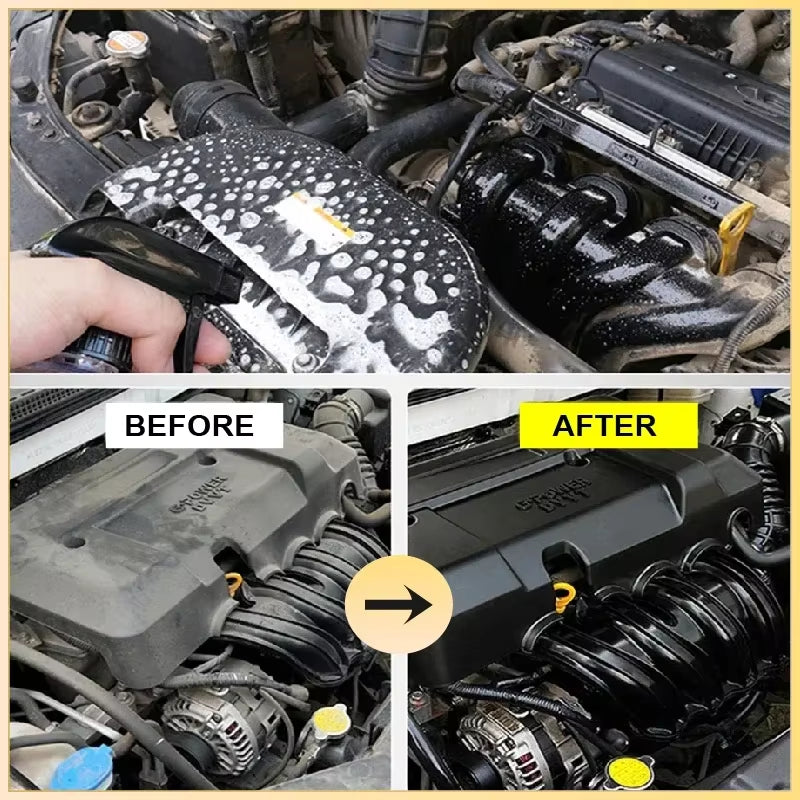 Engine Bay Cleaner Powerful Decontamination for Car Engine Compartment Deep Degreasing Remover Heavy Oil Dust Clean Spray