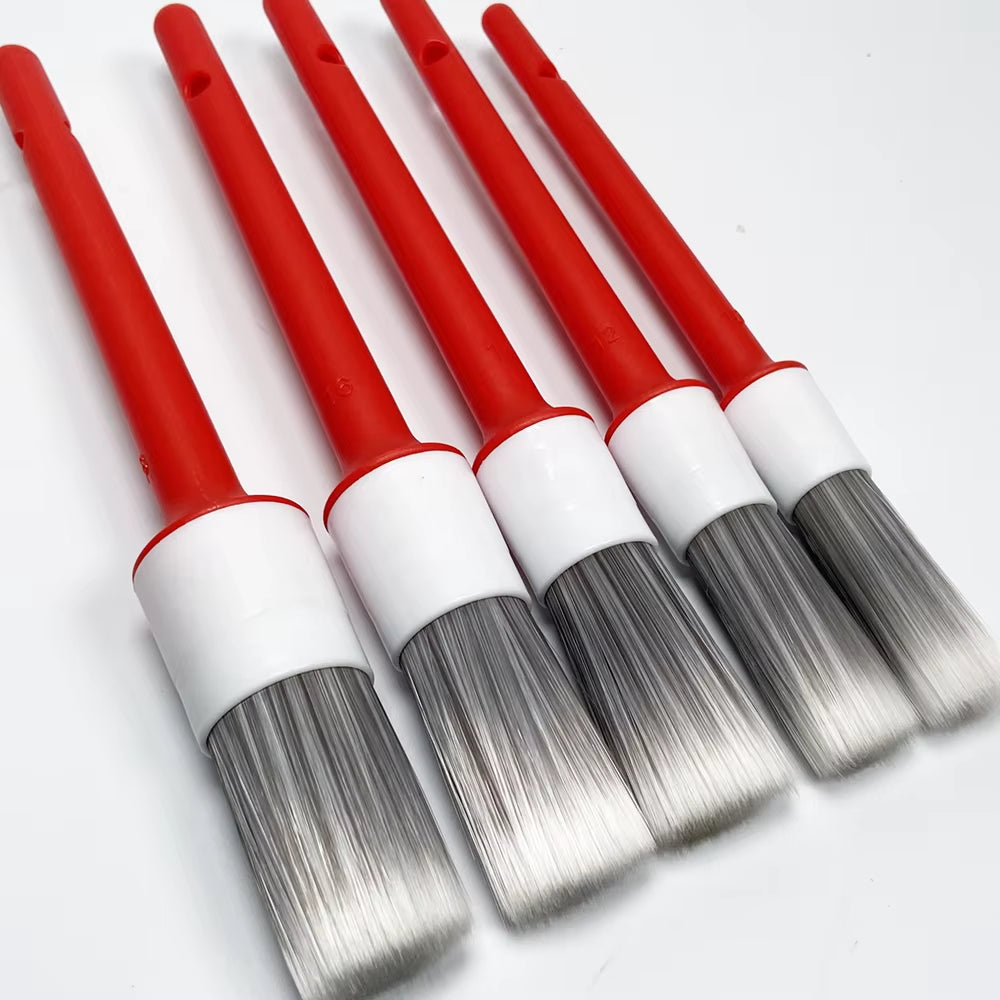 Detailingking 5Pcs/Set Car Cleaning Brush Deep Clean Hard-Bristle Detailing Brush Car Cleaning Tool