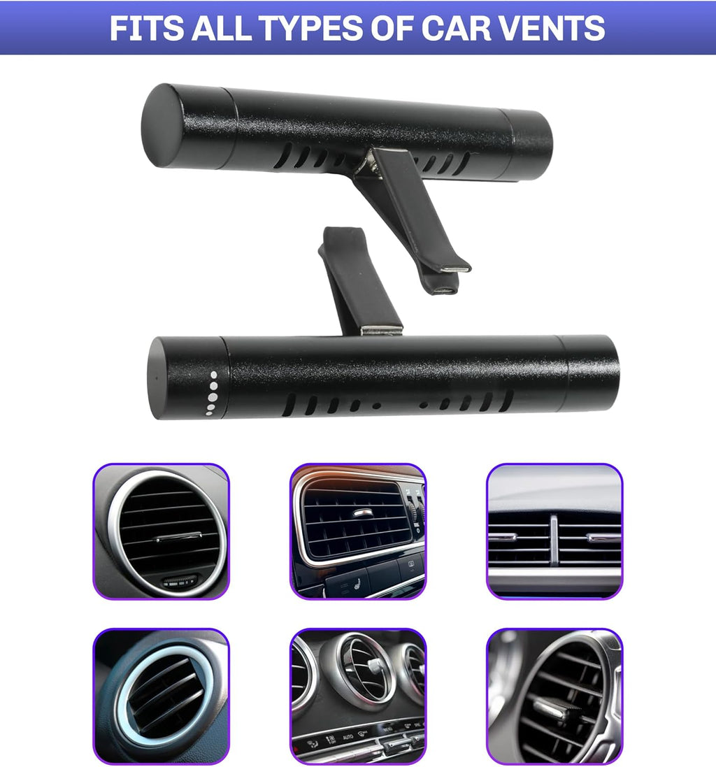 Car Air Freshener,Car Fresheners,Car Diffuser Vent Clip,Car Accessories Car Air Freshener Diffuser Vent Clips,Car Diffuser Set Automotive Fragrance Decoration,For Car, Black, 1366XXBCFKJ001