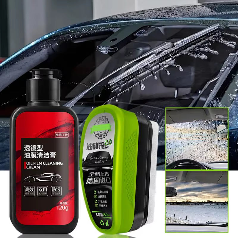 For Glass Merchandise Display Cabinets Car Oil Film Cleaning Brush Automotive Windshield Glass Coating Car Windshield Oil Film