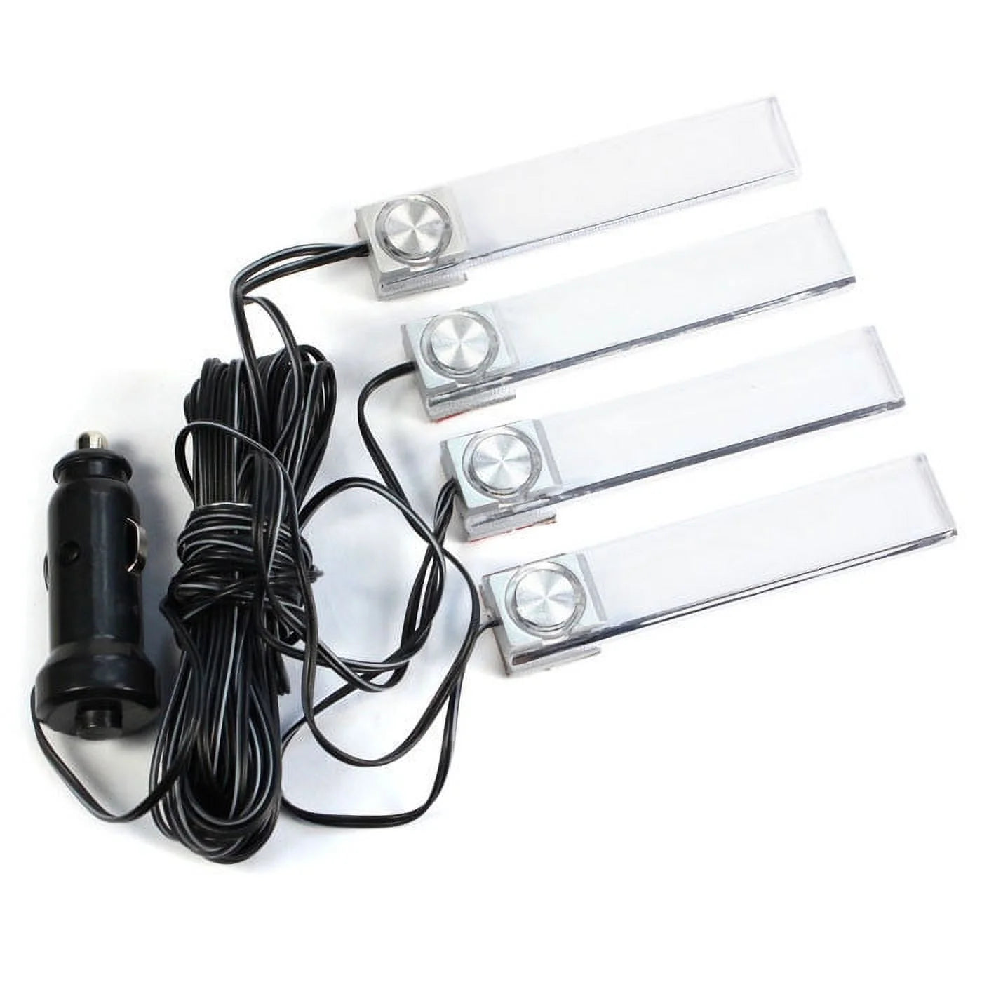 12V 4 in 1 Car Charge LED Interior Floor Decorative Light Lamp Blue