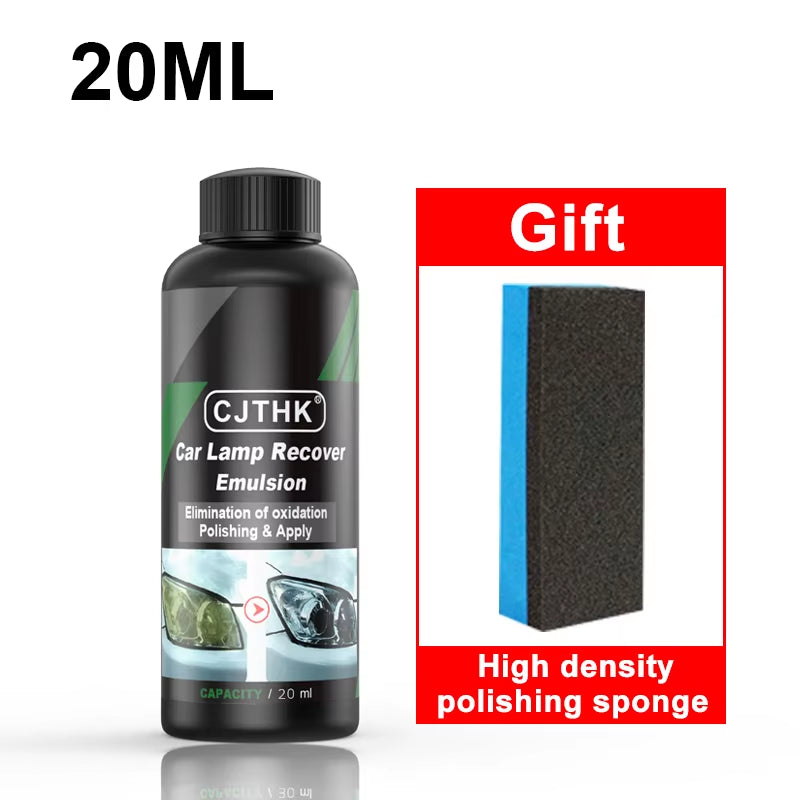 Car Headlight Restoration Polishing Kits Headlamp Scratch Remover Repair Cleaning Paste Remove Oxidation Headlight Polish Liquid