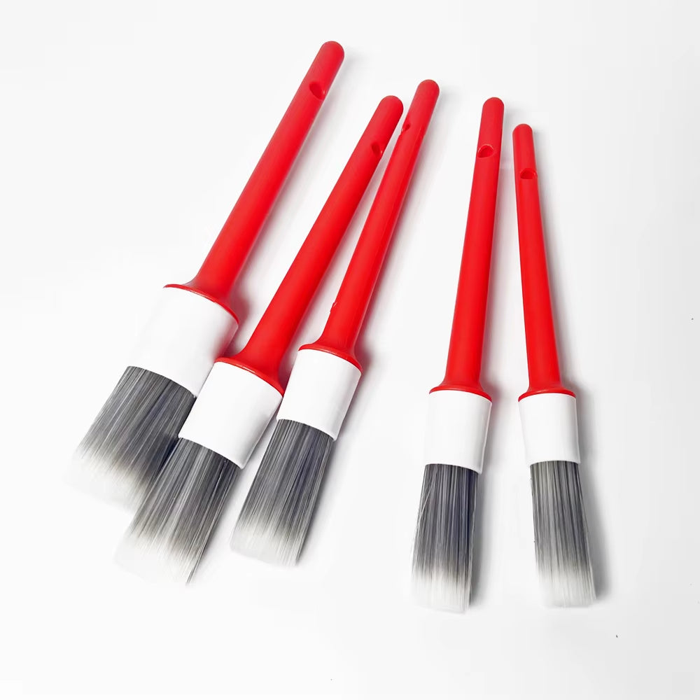 Detailingking 5Pcs/Set Car Cleaning Brush Deep Clean Hard-Bristle Detailing Brush Car Cleaning Tool