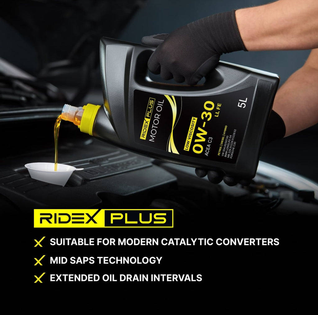 RIDEX PLUS 0W-30 LL FE – Engine Oil Excellence. OW-30 4L