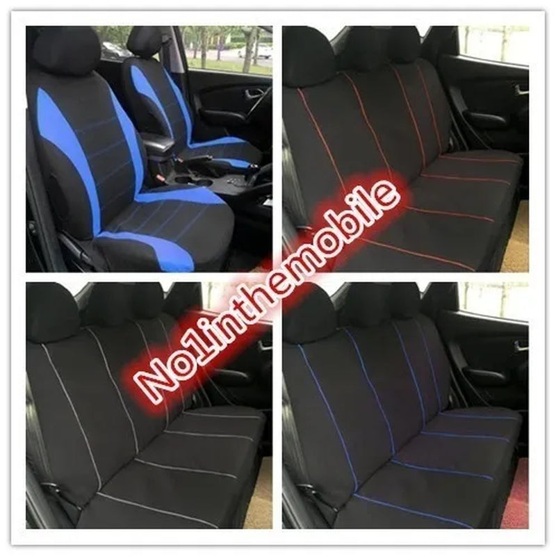 2018 New 4PCS/9PCS Universal Car Seat Covers Full Car Seat Cover Car Cushion Case Cover Front Car Seat Cover Car Accessories Car Seats Car-Styling Car Interior Automobiles Christmas Gift