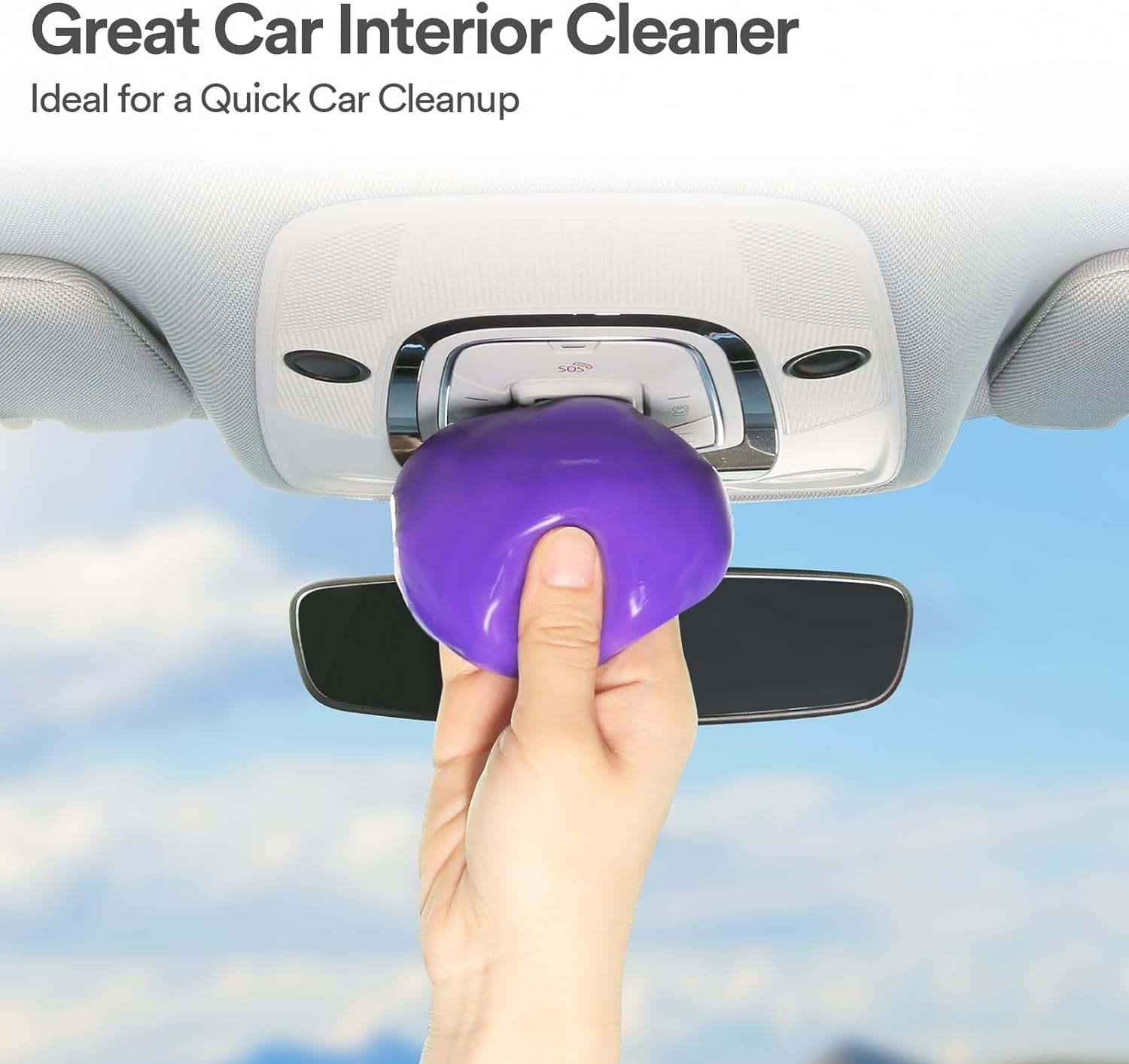 Car Cleaning Gel Cleaning Putty Car Interior Cleaner Car Detailing Kit Car Cleaning Slime Car Cleaning Supplies Car Accessories Gifts Purple