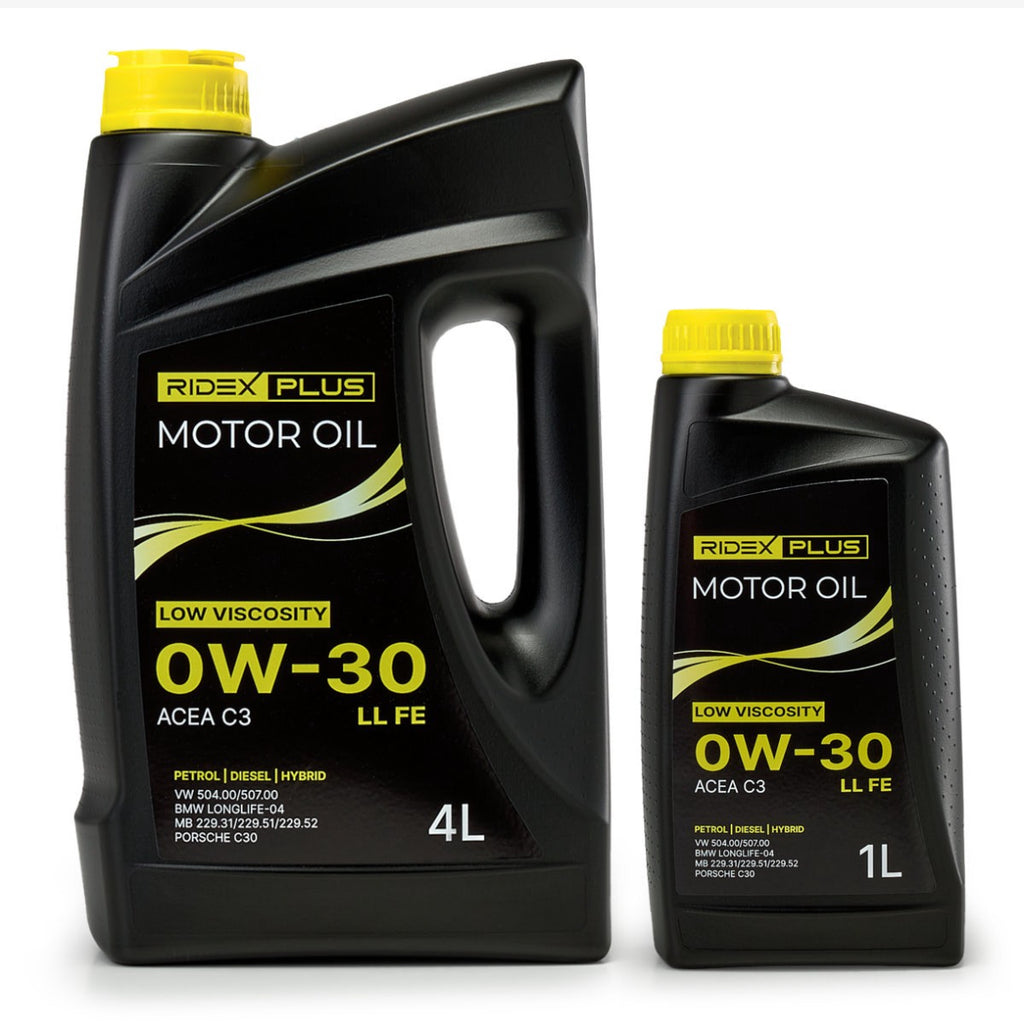 RIDEX PLUS 0W-30 LL FE – Engine Oil Excellence. OW-30 4L