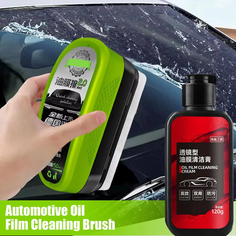 For Glass Merchandise Display Cabinets Car Oil Film Cleaning Brush Automotive Windshield Glass Coating Car Windshield Oil Film