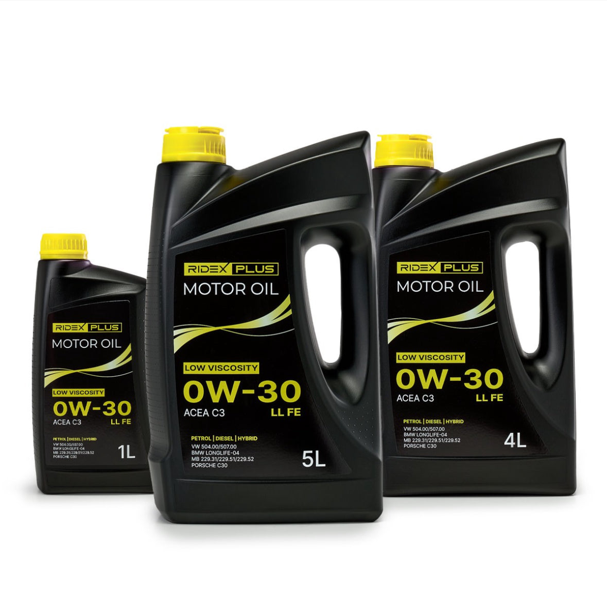 RIDEX PLUS 0W-30 LL FE – Engine Oil Excellence. OW-30 4L