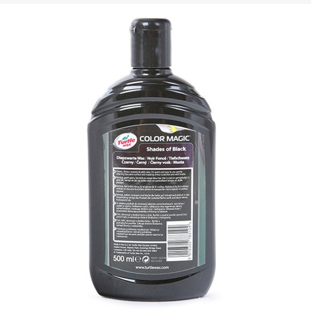 Turtle Wax Color Magic Jet Black Wax – Bring Back the Deep Black Shine