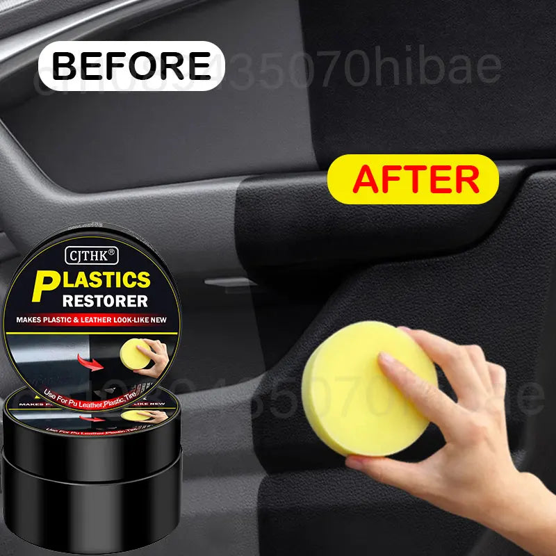 Car Plastic Restorer Back to Black Gloss Car Cleaning Products Plastic Leather Restore Auto Polish and Repair Coating Renovator