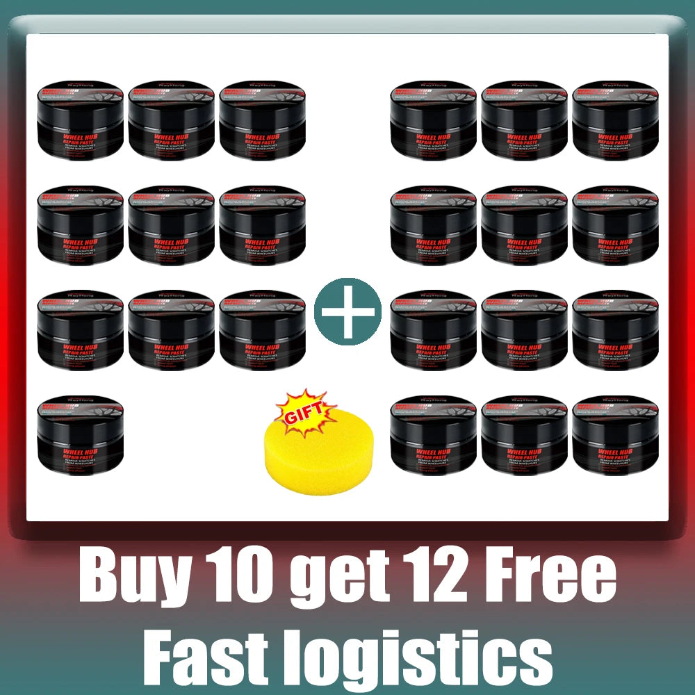 Car Wheel Rim Scratch Refurbishment Paste, Tire Rim Scratch Paint Repair Paste - Black and White Silver Aluminum Alloy Rim