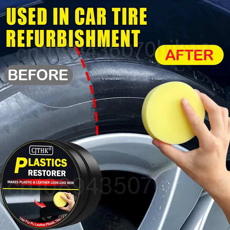 Car Plastic Restorer Back to Black Gloss Car Cleaning Products Plastic Leather Restore Auto Polish and Repair Coating Renovator