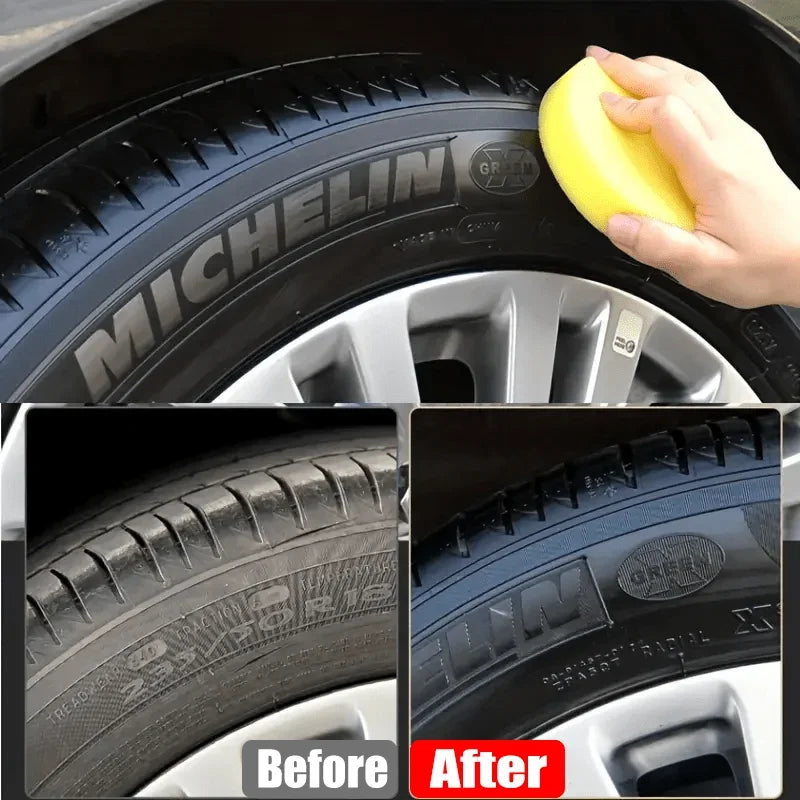 Black Coating Paste for Plastic and Rubber Repair -General Motors Tire Interior Repair Wax,Multi-Purpose Car Care,Lasting Polish