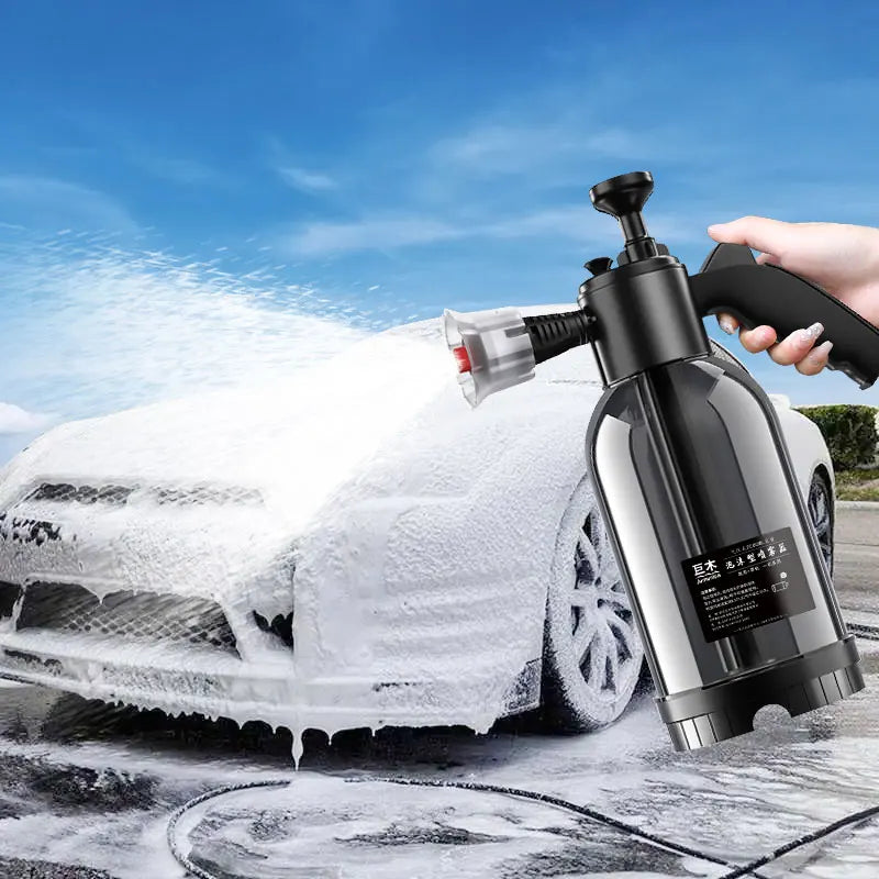 Foam Spray 2L High Pressure Hand Pump Water Can Car Cleaning Foam Lance Spray Bottle for Auto Home Garden Car Cleaning Tools