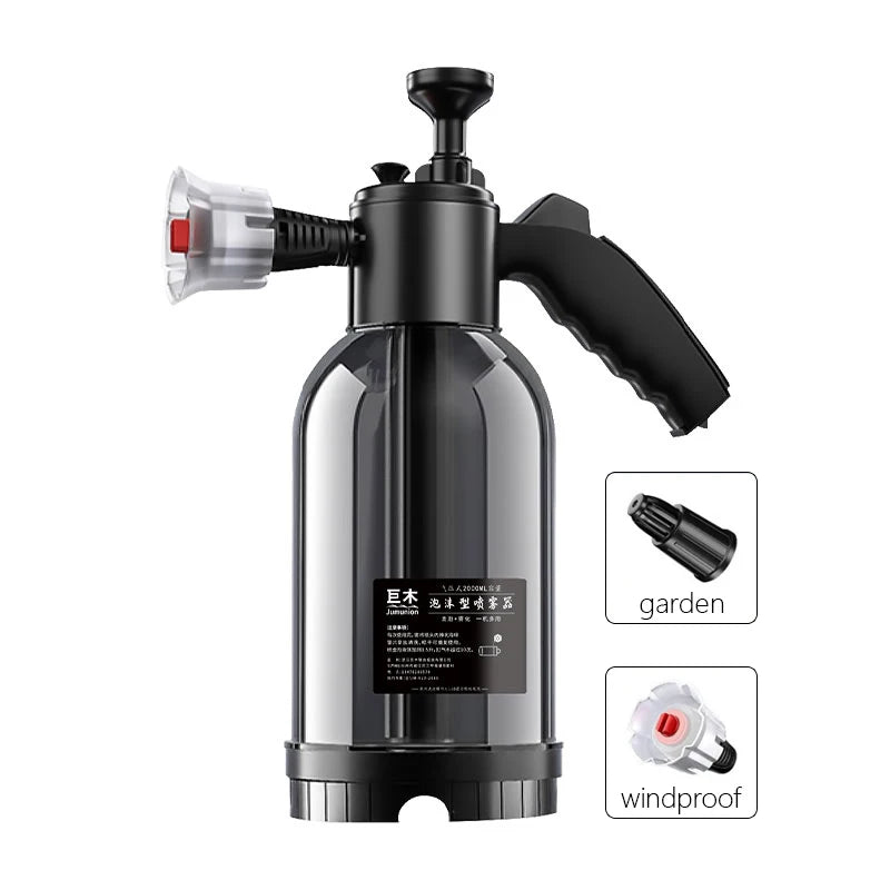 Foam Spray 2L High Pressure Hand Pump Water Can Car Cleaning Foam Lance Spray Bottle for Auto Home Garden Car Cleaning Tools