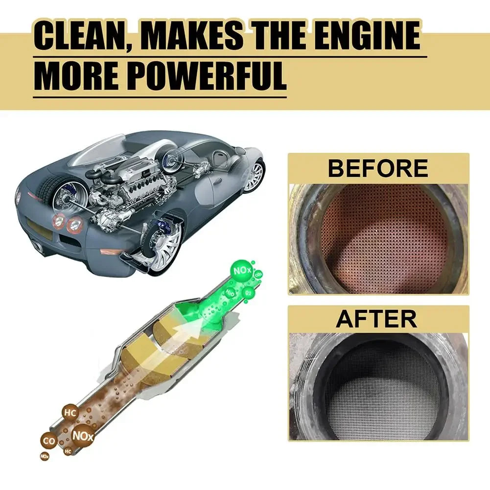 30Ml Car Catalytic Converter Cleaner Deep Cleaning Multipurpose Cleaner Engine CSV Clean Accelerators Catalysts Easy Cleaner