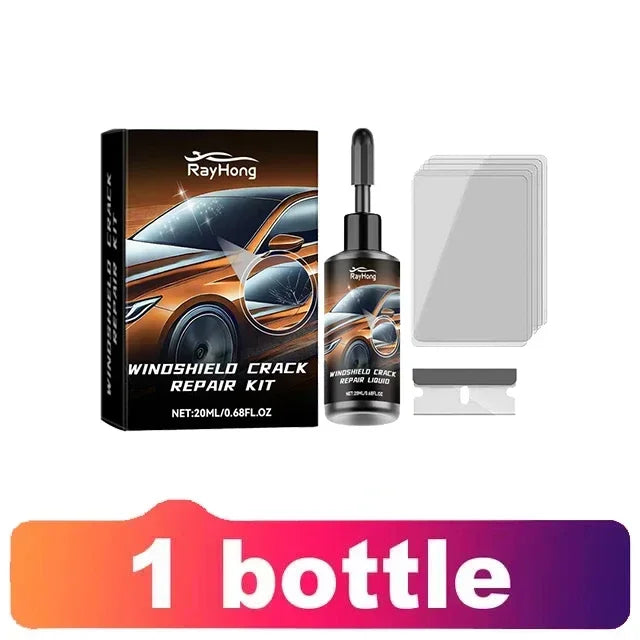 Windshield Crack Repair Fluid,Car Window Repair Resin Kit,Glass Scratch Repair Tool,Glass Curing Adhesive,Crack Maintenance Tool