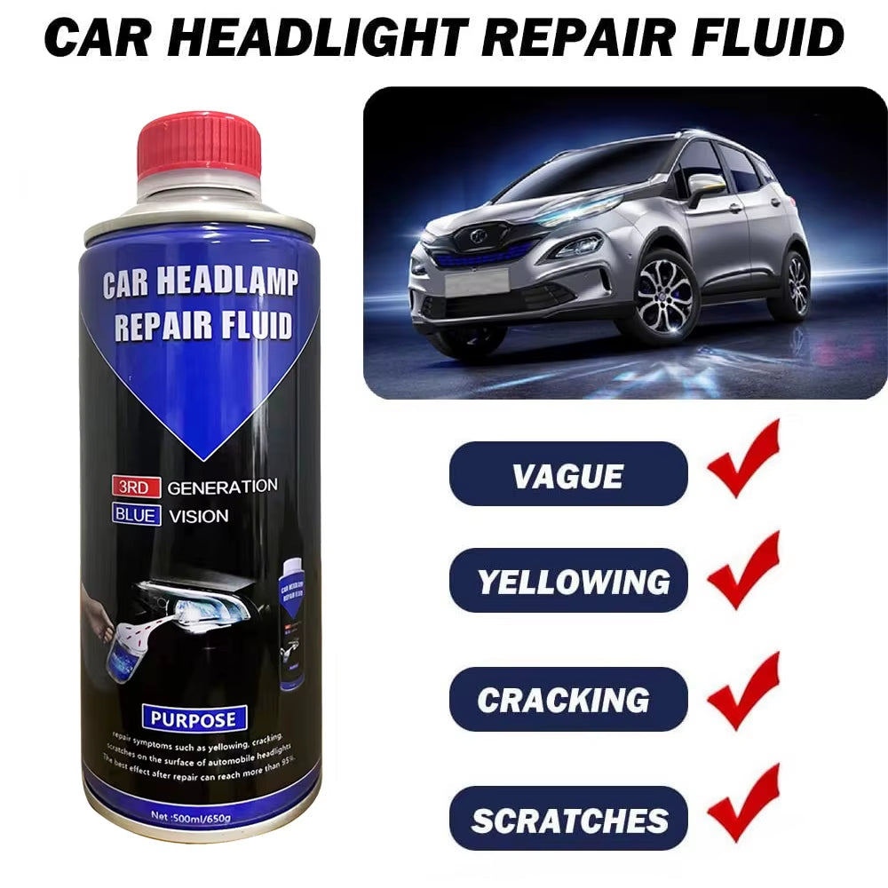Car Headlight Repair Liquid Headlight Polishing Restoration Chemical Polishing Headlights Restoration Tools Liquid Repair
