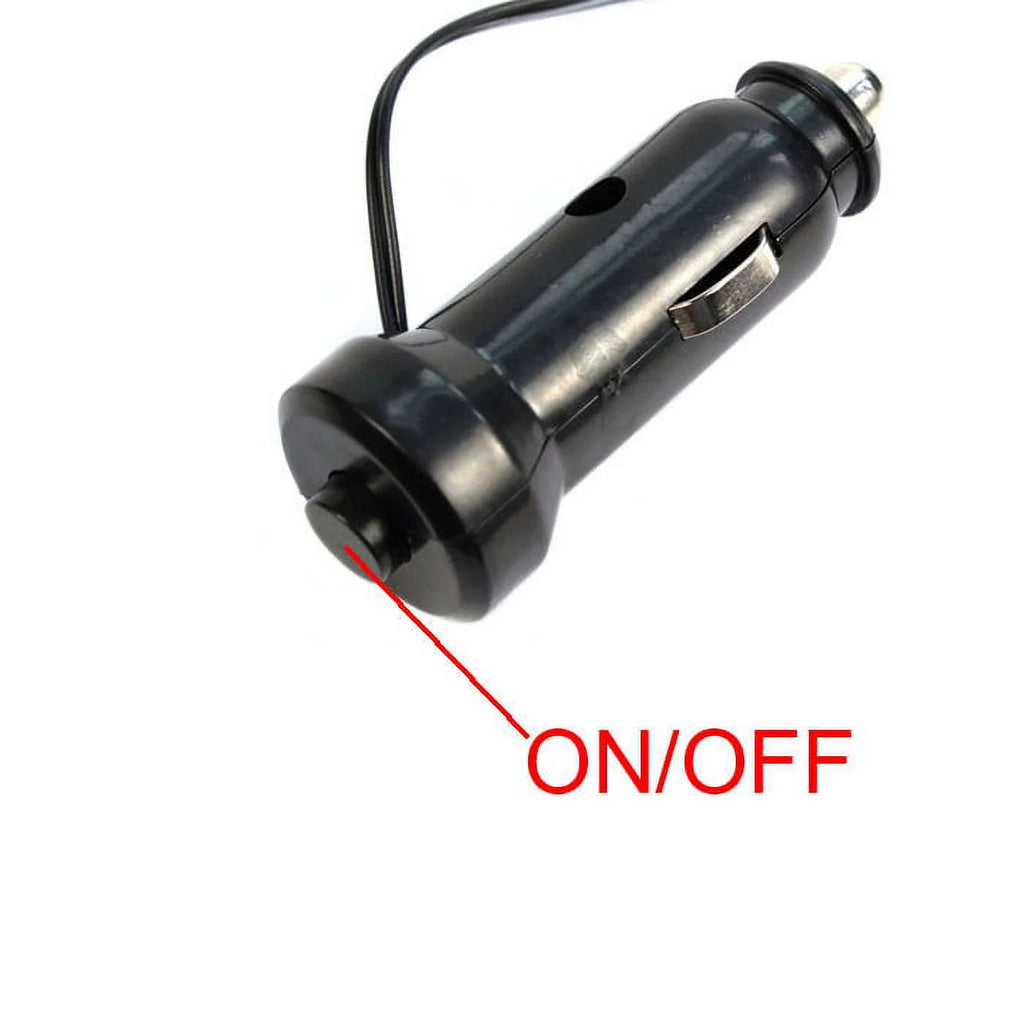 12V 4 in 1 Car Charge LED Interior Floor Decorative Light Lamp Blue