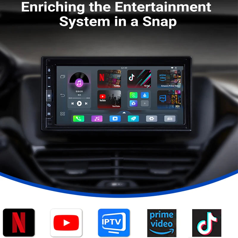 Play2Video Pro Wireless Carplay Android Auto Adapter Built in Youtube Netflix IPTV Tiktokcar Accessories for Kia Toyota