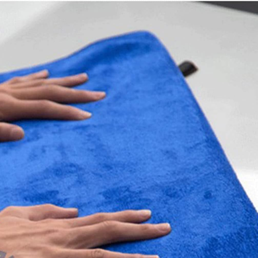 4Pcs Thick Plush Car Drying Towels Ultra Absorbent Auto Washcloths for Car Beauty Scratch Cleaning Cloths Quick-Drying Supplies for Vehicles Trucks Rvs and Boats