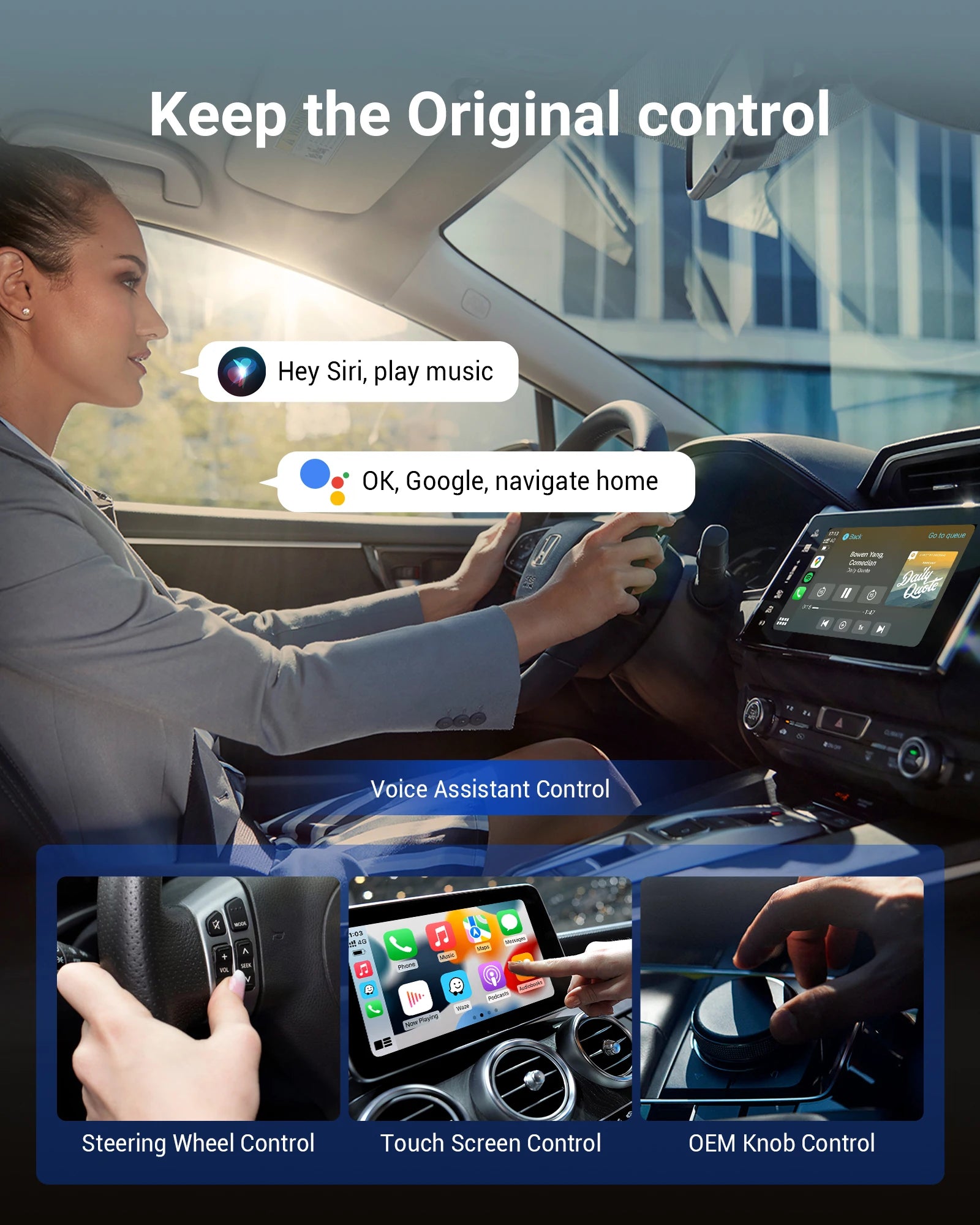 Play2Video Pro Wireless Carplay Android Auto Adapter Built in Youtube Netflix IPTV Tiktokcar Accessories for Kia Toyota