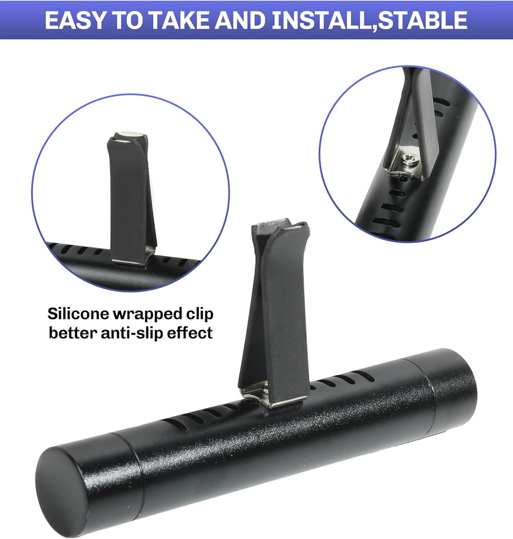 Car Air Freshener,Car Fresheners,Car Diffuser Vent Clip,Car Accessories Car Air Freshener Diffuser Vent Clips,Car Diffuser Set Automotive Fragrance Decoration,For Car, Black, 1366XXBCFKJ001