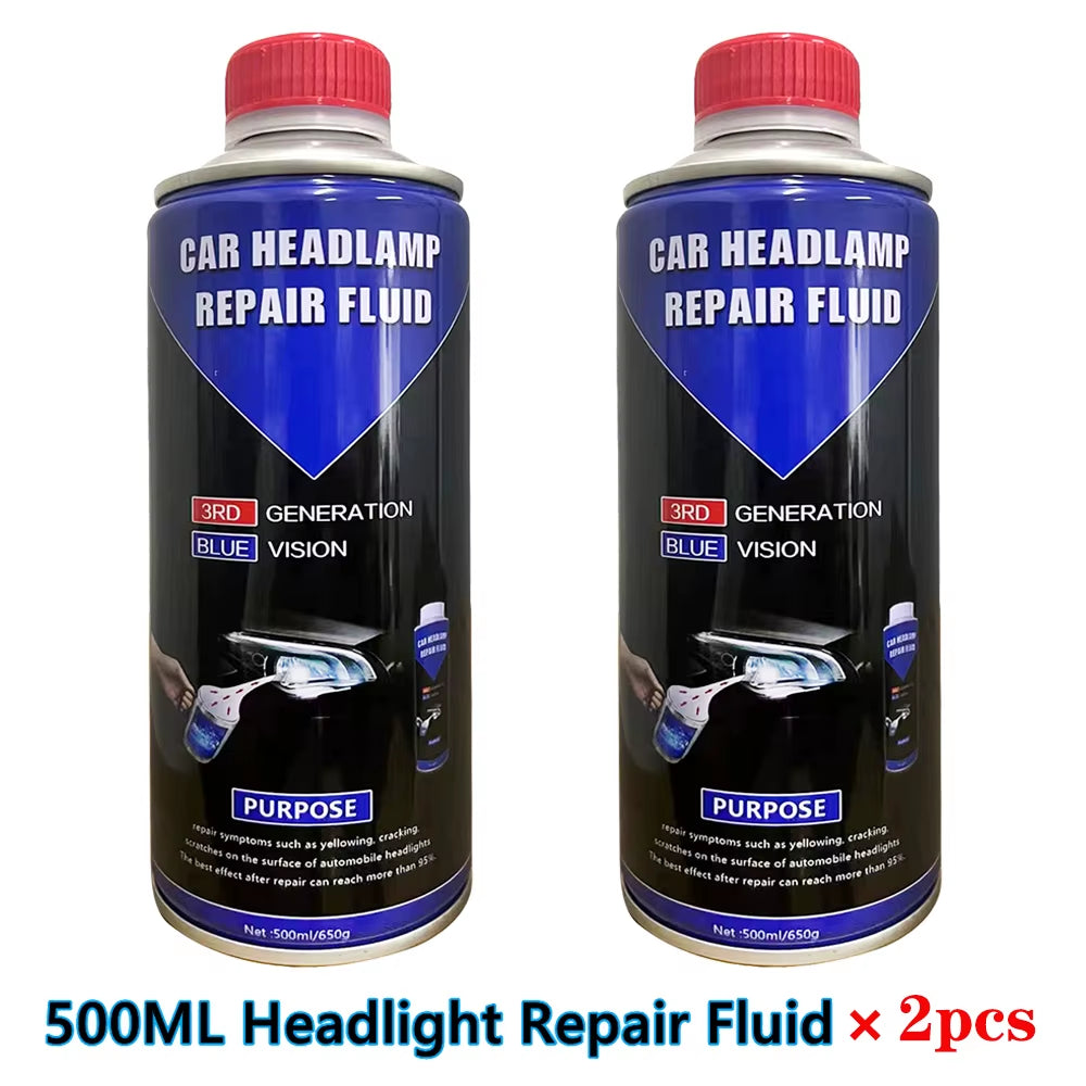 Car Headlight Repair Liquid Headlight Polishing Restoration Chemical Polishing Headlights Restoration Tools Liquid Repair