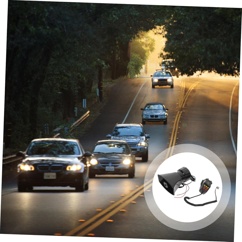 1Set Tone Car Alarm Horn Remote Control Square Mouth Design for Loud Sound Diffusion Easy Installation Suitable for Cars Trucks and Emergency Use