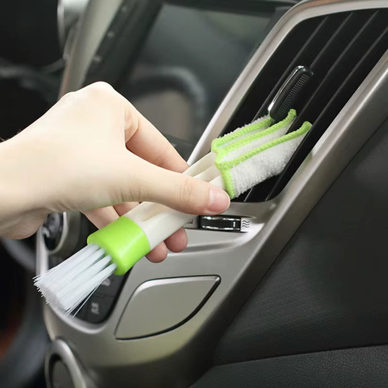 2 in 1 Car Air-Conditioner Outlet Cleaning Tool Multi-Purpose Dust Brush Car Accessories Interior Multi-Purpose Brush