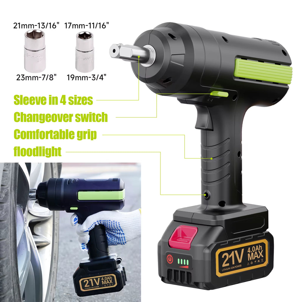 12V Cordless Electric Car Jack 5 Ton Electric Hydraulic Jack 155-530Mm Lifting Jack with Electric Wrench and 21V Battery