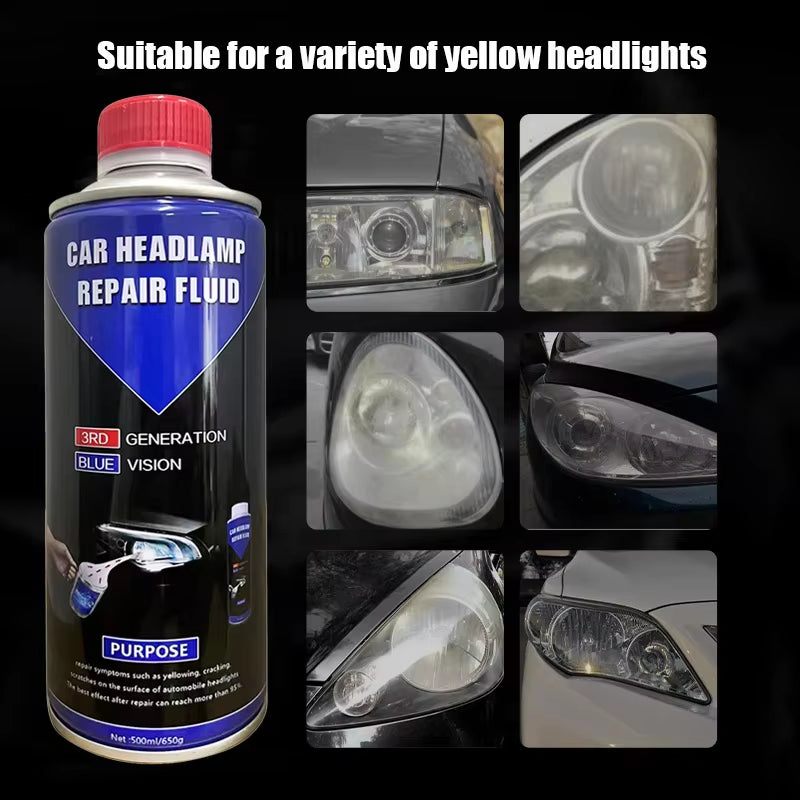 Car Headlight Repair Liquid Headlight Polishing Restoration Chemical Polishing Headlights Restoration Tools Liquid Repair