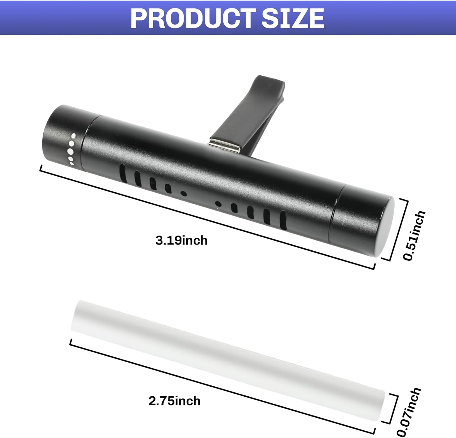 Car Air Freshener,Car Fresheners,Car Diffuser Vent Clip,Car Accessories Car Air Freshener Diffuser Vent Clips,Car Diffuser Set Automotive Fragrance Decoration,For Car, Black, 1366XXBCFKJ001